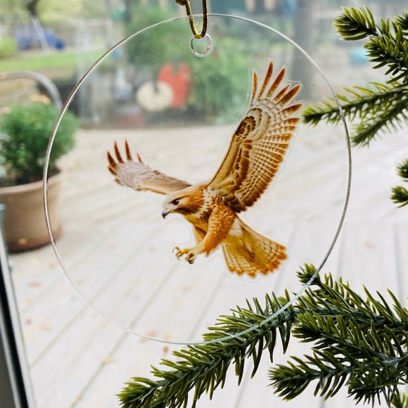 Hawk Christmas ornament double sided - Picture 3 of 3